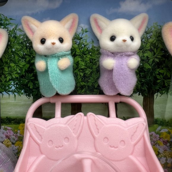 Calico Critters Fennec FOX Family Set of 4 Sylvanian Families From Japan FS-48 - Picture 7 of 10